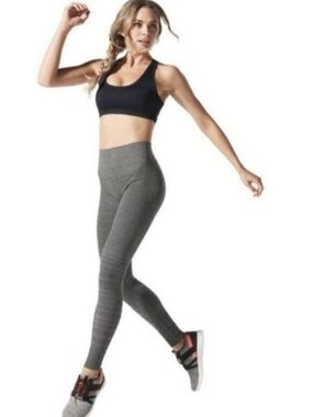 BLANQI Workout Leggings Women's Size Small Activewear Yoga Running Dark Gray